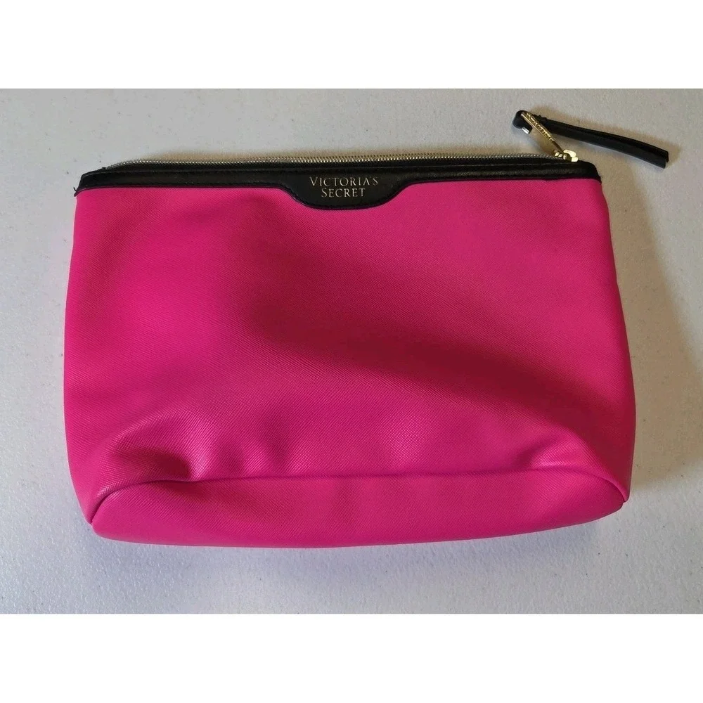 Victoria's‎ Secret Pink Cosmetic Bag Travel Makeup Toiletry Zip Pouch Large